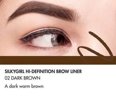 Chì Kẻ Mày Ngang Hai Đầu Tiện Lợi, Lâu Trôi Silkygirl Hi-Definition Brow Liner 0.35g