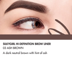 Chì Kẻ Mày Ngang Hai Đầu Tiện Lợi, Lâu Trôi Silkygirl Hi-Definition Brow Liner 0.35g