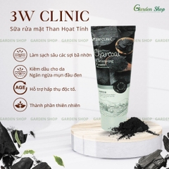 Sữa Rữa Mặt Làm Sạch Sâu Chiết Xuất Thiên Nhiên 3W Clinic Cleansing Foam Korea 100ml