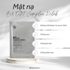 Mặt Nạ Cấp Ẩm Phục Hồi Da B5 EGF Complex Mask Kr.Lab
