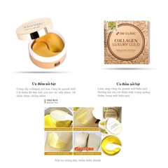 Mặt Nạ Mắt Dưỡng Sáng, Cung Cấp Dưỡng Chất 3W Clinic Luxury Gold Collagen 60 miếng