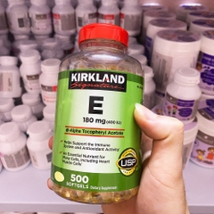 Viên uống bổ sung Vitamin E 400 I.U Kirkland Signature 500 Viên giúp làm đẹp da và ngăn ngừa lão hóa