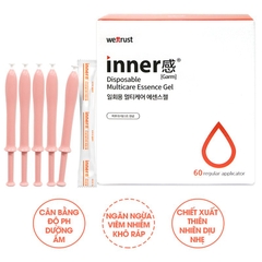 (Combo 5 ống) Đũa Thần Dung Dịch Gel Dưỡng Đa Năng Vùng Kín Wettrust Inner Disposable Multicare Essence 1.7g