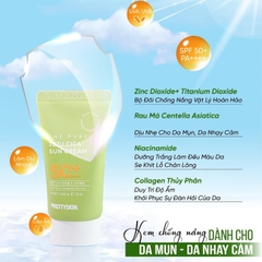 Kem Chống Nắng Rau Má Prettyskin The Pure Jeju Cica Sun Cream 50ml