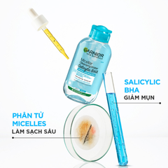 (Minisize) Nước Tẩy Trang Cho Da Dầu Mụn Garnier Salicylic BHA 125ml