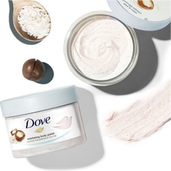 Tẩy Tế Bào Chết Toàn Thân, Sáng Da Dove Macadamia & Rice Milk (Bản Mỹ) 298g