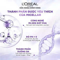 Nước Tẩy Trang Làm Sạch Và Siêu Cấp Ẩm L'oreal Revitalift Hyaluronic Acid Hydrating Micellar Water 400ml