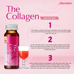 Nước Uống Đẹp Da Shiseido The Collagen Hộp 10 Lọ (Mẫu Mới)