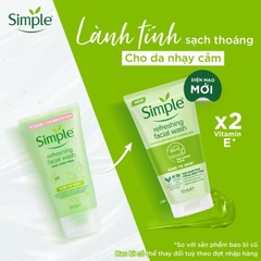 (Minisize) Sữa Rữa Mặt Dịu Lành Simple Refreshing Facial Wash 50ml