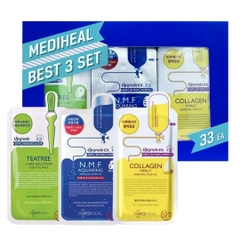 Set Mặt Nạ Dưỡng Da, Cấp Ẩm, Làm Dịu Da, Chống Lão Hóa Mediheal Best 3 Miếng