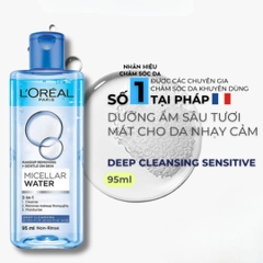 [MINI] Nước Tẩy Trang Sạch Sâu L'Oreal Paris Micellar Water 3-in-1 95ml