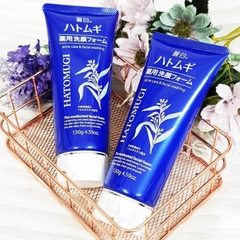 Sữa Rửa Mặt Ngừa Mụn, Sáng Da Nhật Bản Hatomugi Acne Care & Facial Washing 130g