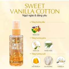 Xịt Thơm Toàn Thân Hương Nước Hoa Malissa Kiss Body Mist 88ml