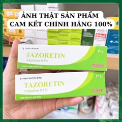 Gel Trị Mụn Ẩn, Mụn Trứng Cá Tazoretin Adapalene 0.1% 15g