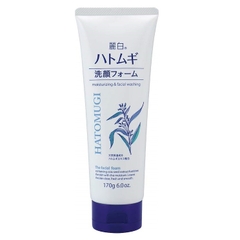 Sữa Rửa Mặt Hatomugi Chiết Xuất Ý Dĩ Làm Sáng Da Moisturizing & Facial Washing Foam 170g