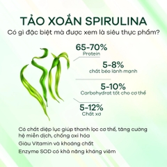 Tảo Xoắn Spirulina Japan Algae Nhật Bản 2200 viên (Chính hãng)