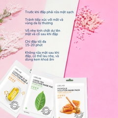 Mặt Nạ Giấy Dưỡng Trắng Da, Cấp Ẩm, HA Lebelage 25g