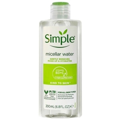 Nước Tẩy Trang Lành Tính Simple Kind To Skin Micellar Cleansing Water 200ml