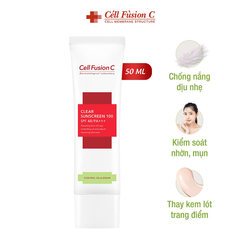 Kem Chống Nắng Cho Da Dầu, Da Mụn Cell Fusion C Clear Sunscreen 100 SPF 48+/PA+++