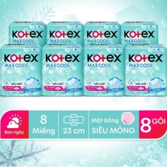 Băng Vệ Sinh Kotex Max Cool Siêu Mỏng Cánh Gói 8 Miếng