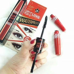 Mascara nối mi 2 đầu Super Model 5X Long Deep Black Warterproof 4,5g + 1,2g