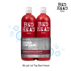 Bộ Gội Xả Tigi Haircare Bed Head Rehab For Hair Shampoo and Conditioner 750ml