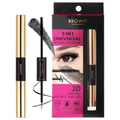Mascara 2 Đầu Browit by Nongchat 2 in 1 Universal Mascara and Eyeliner