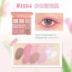 Bảng Phấn Mắt 9 Ô Gợn Sóng Chất Phấn Mịn Lấp Lánh Lâu Trôi Hold Live Powdery Ripple HL657 13.5g