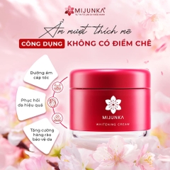 Kem Dưỡng Trắng Da Cao Cấp Mijunka Whitening Cream Nhật Bản 50g