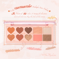 Bảng Phấn & Mắt Phấn Má Đa Năng 10 Ô PINKFLASH Multi Face Palette | PF-M02 120g