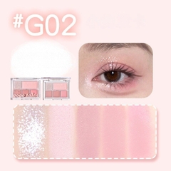 Bảng Mắt 5 Ô Caro Hồng Pastel Nhũ Lì GOGO TALES (GT630)