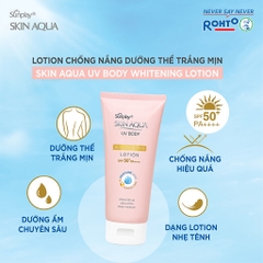 Kem Chống Nắng Dưỡng Thể Trắng Mịn Skin Aqua Uv Body Lotion SPF50+/PA++++ 150g