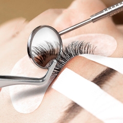 Nhíp Gắp Lông Mi Bằng Thép Không Gỉ Kèm Lược Chải Tiện Dụng
