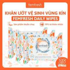 Khăn Ướt Vệ Sinh Vùng Kín Cao Cấp Hằng Ngày Femfresh Intimate Skincare Daily Wipes