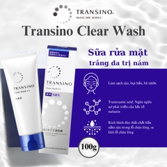 Sữa Rửa Mặt Trắng Da Transino Clear Wash 100g