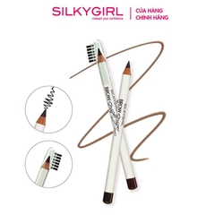 Chì Kẻ Mày Kèm Chổi Tiện Dụng, Dễ Vẽ Silkygirl Brow Shaper Pencil 1.14g