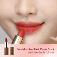 Son Thỏi Lì Dưỡng Mềm Mượt Hàn Quốc Tinchew Mad For Tint Color Stick 3.5g