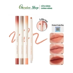 Chì Kẻ Viền Môi Nhung Lì, Lâu Trôi, Thiết Kế 2 Đầu Romand Lip Mate Pencil 0.5g