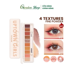 Bảng Phấn Mắt FOCALLURE FA158 Với 10 Tone màu Kèm Cọ 2 Đầu Và Gương 10g
