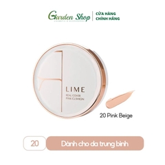 Phấn Nước Kiềm Dầu, Che Phủ Hoàn Hảo Lime Real Cover Pink Cushion SPF 50+/PA+++ 20g