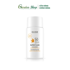 Kem Chống Nắng Phổ Rộng Cho Da Khô BABE Super Fluid Sunscreen Hyaluronic Acid SPF 50+ 50ml