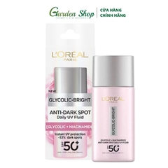 Kem Chống Nắng L'Oreal Paris Glycolic-Bright Anti-Dark Spot Daily UV Fluid 50ml