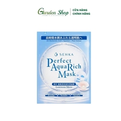 Mặt Nạ Giấy Dưỡng Ẩm Dịu Da Senka Perfect Aqua Rich Mask 21g
