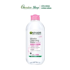 Nước Tẩy Trang Garnier Cho Da Nhạy Cảm Micellar Cleansing Water For Sensitive Skin 400ml