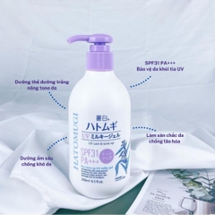 Dưỡng Thể Hatomugi Tone Up SPF 31 PA+++ 250ml