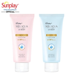 Kem Chống Nắng Dưỡng Thể Trắng Mịn Skin Aqua Uv Body Lotion SPF50+/PA++++ 150g