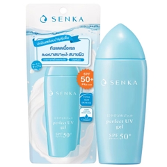 Gel Sữa Chống Nắng Senka Ẩm Mượt Cho Da Khô Perfect UV Gel SPF50/PA++++80g