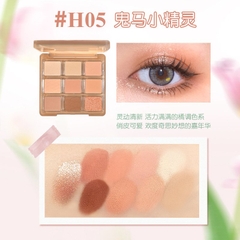 Bảng Phấn Mắt 9 Ô Gợn Sóng Chất Phấn Mịn Lấp Lánh Lâu Trôi Hold Live Powdery Ripple HL657 13.5g