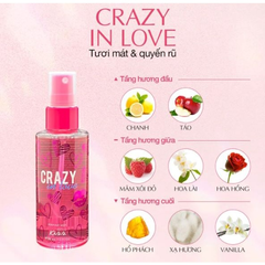 Xịt Thơm Toàn Thân Hương Nước Hoa Malissa Kiss Body Mist 88ml