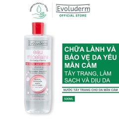 Nước Tẩy Trang Evoluderm Micellar Cleansing Water Reactive Skins 500ml